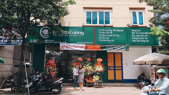 Cửa hàng trà Olong tại Hà Nội của Lộc Tân Cương