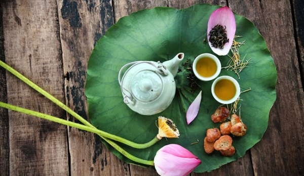 Trà sen được coi là quốc ẩm của người Việt